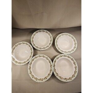 Vintage Myott Staffordshire England China 5 Soup Plates 8 Inches I